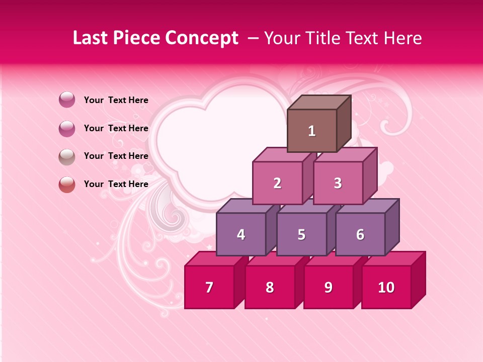 Retrostyled Hearts Silhouette PowerPoint Template