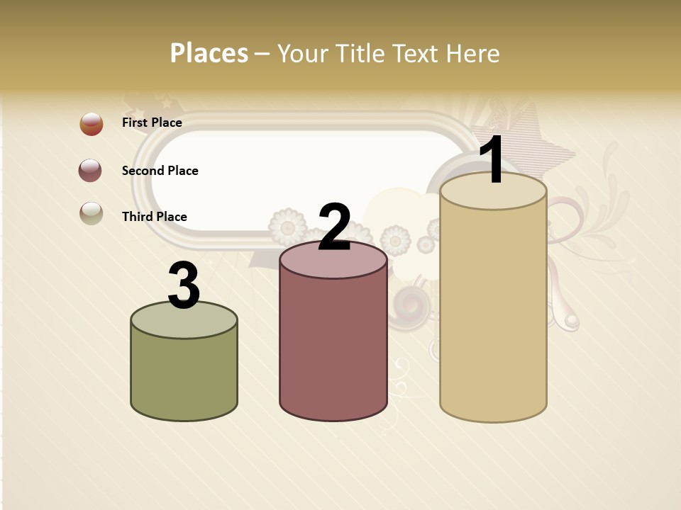 A Picture Frame With A Crown On Top Of It PowerPoint Template