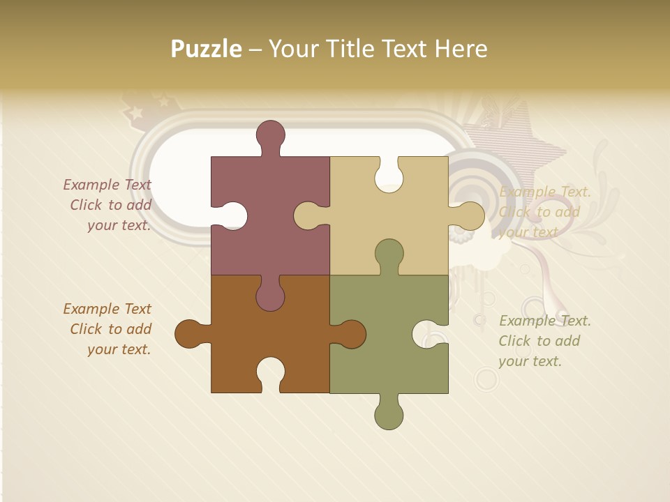 A Picture Frame With A Crown On Top Of It PowerPoint Template