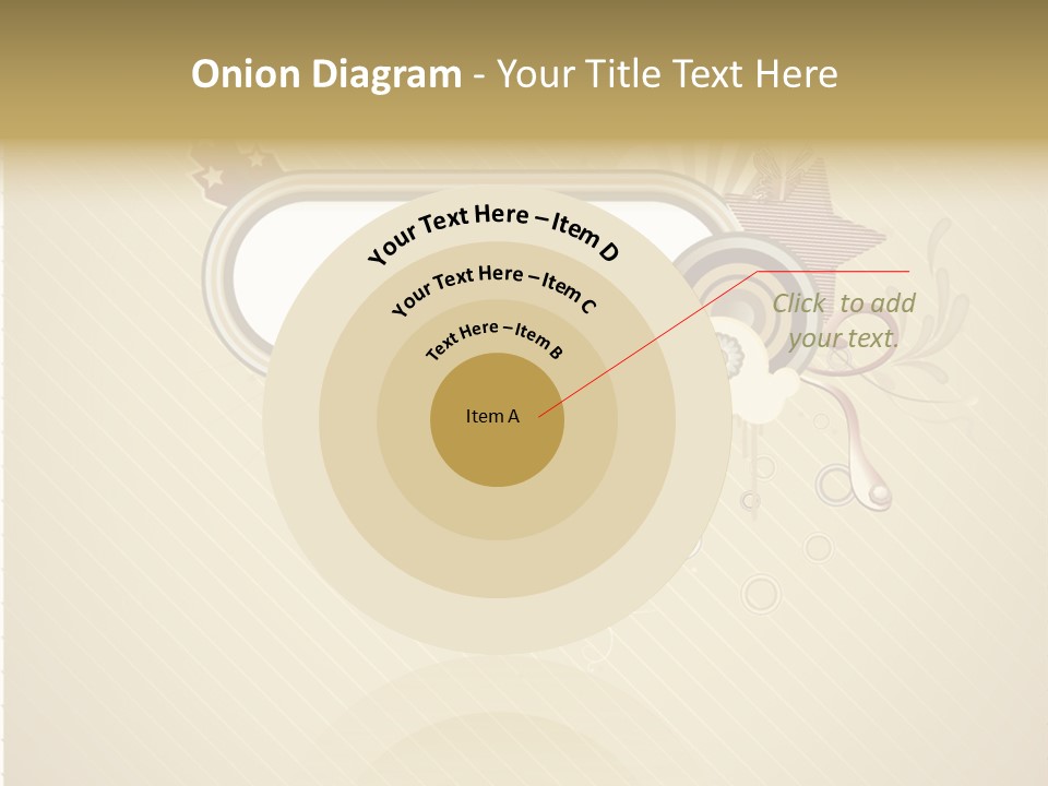 A Picture Frame With A Crown On Top Of It PowerPoint Template