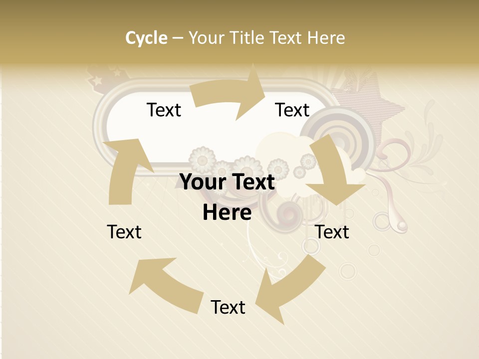 A Picture Frame With A Crown On Top Of It PowerPoint Template