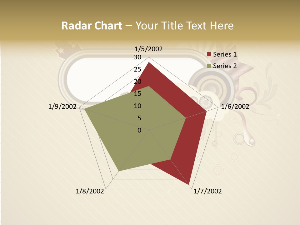 A Picture Frame With A Crown On Top Of It PowerPoint Template