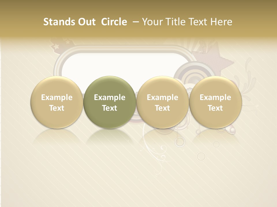 A Picture Frame With A Crown On Top Of It PowerPoint Template