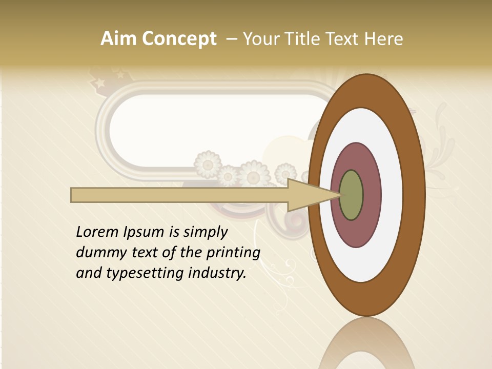 A Picture Frame With A Crown On Top Of It PowerPoint Template