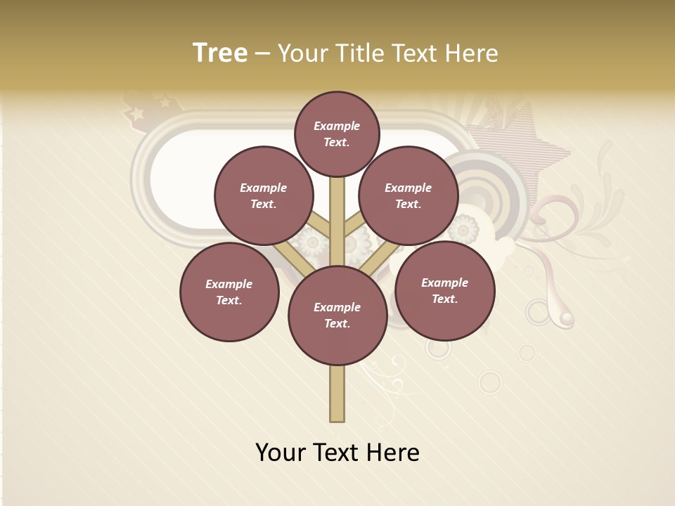 A Picture Frame With A Crown On Top Of It PowerPoint Template