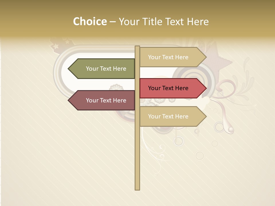 A Picture Frame With A Crown On Top Of It PowerPoint Template