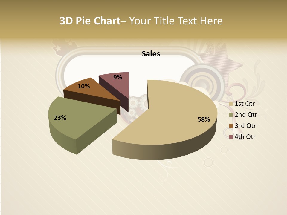 A Picture Frame With A Crown On Top Of It PowerPoint Template