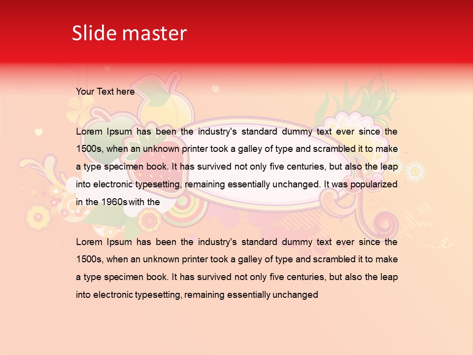 Orange Fun Elements PowerPoint Template