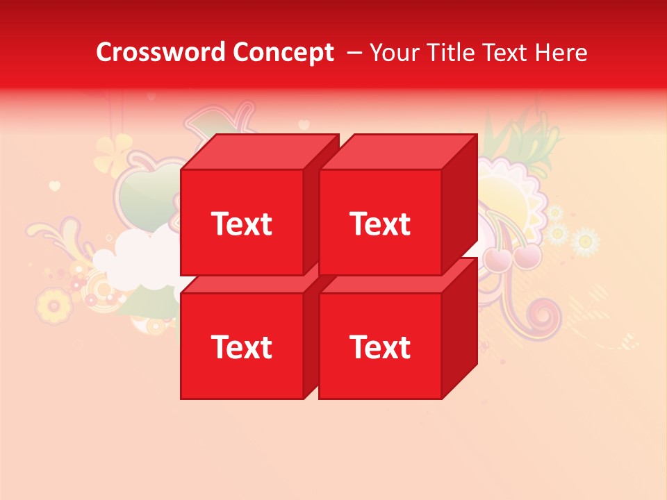 Orange Fun Elements PowerPoint Template