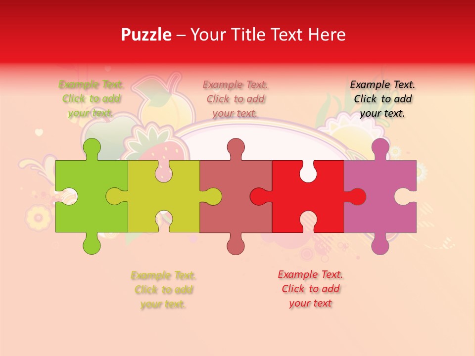 Orange Fun Elements PowerPoint Template