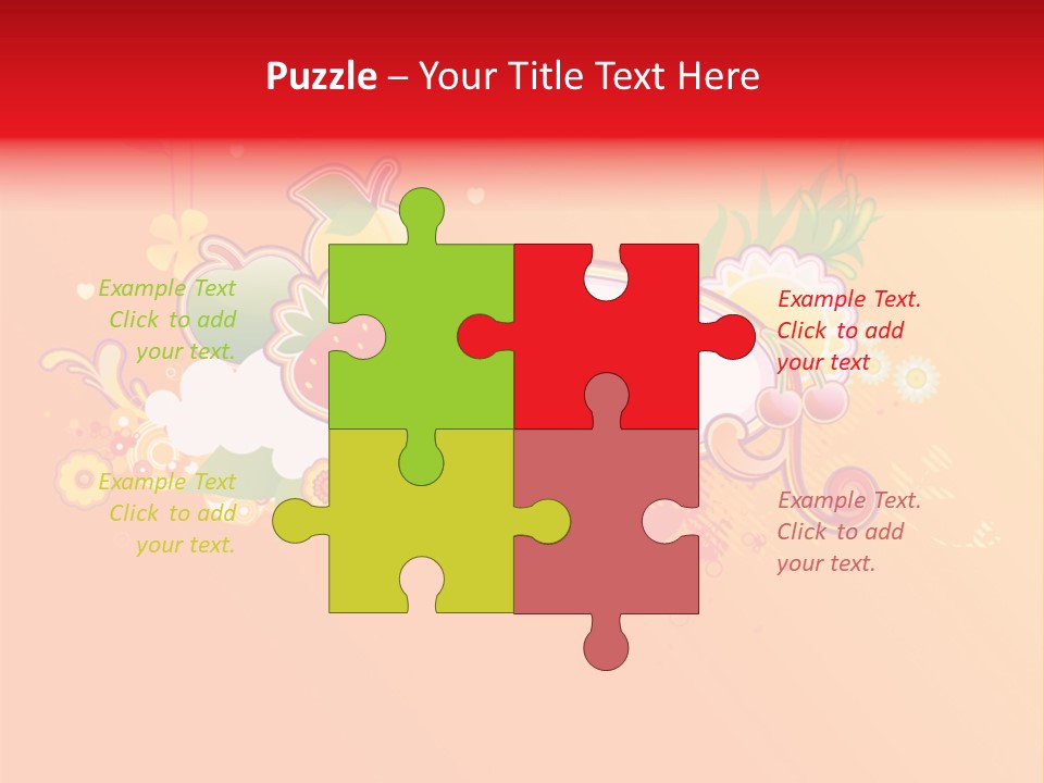 Orange Fun Elements PowerPoint Template