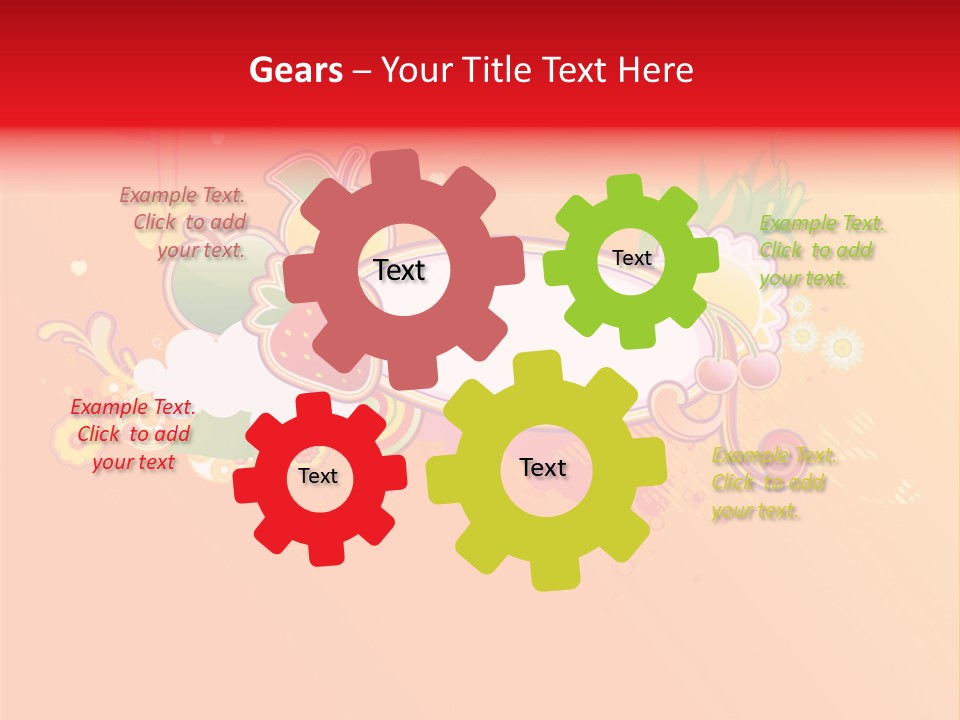 Orange Fun Elements PowerPoint Template