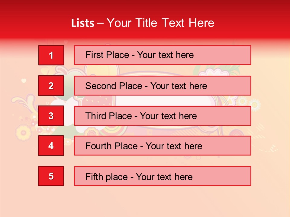 Orange Fun Elements PowerPoint Template
