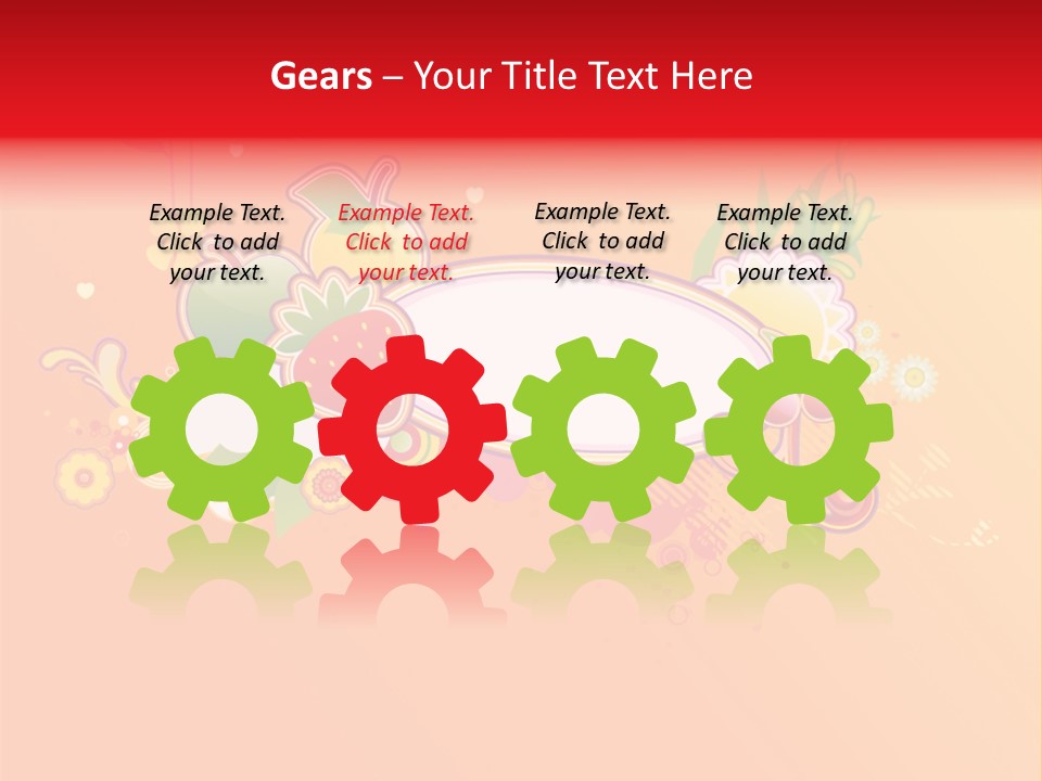 Orange Fun Elements PowerPoint Template