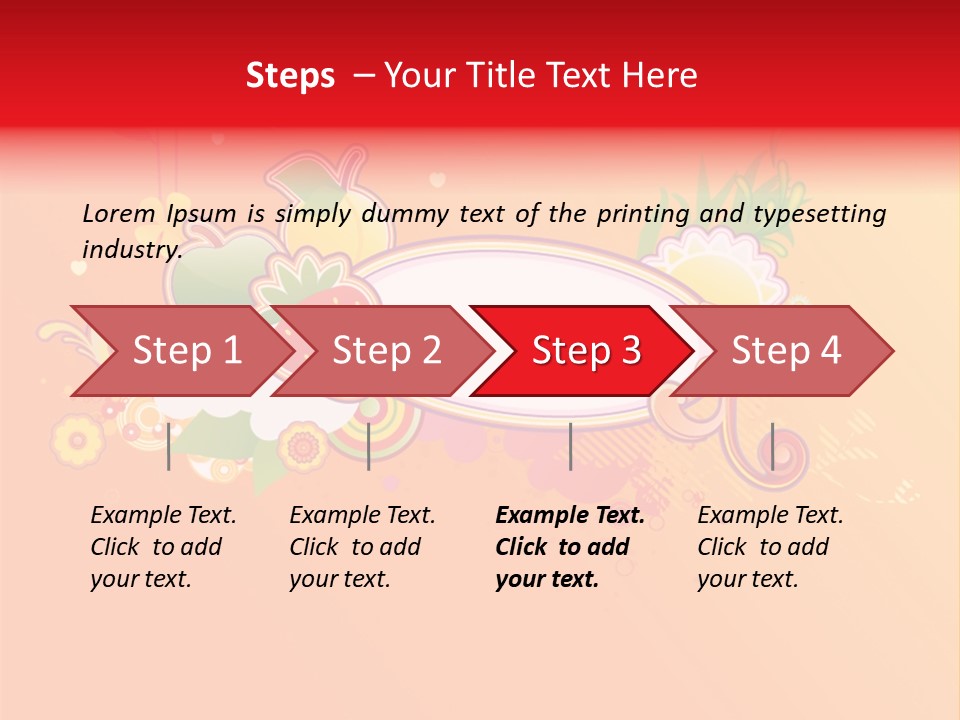 Orange Fun Elements PowerPoint Template
