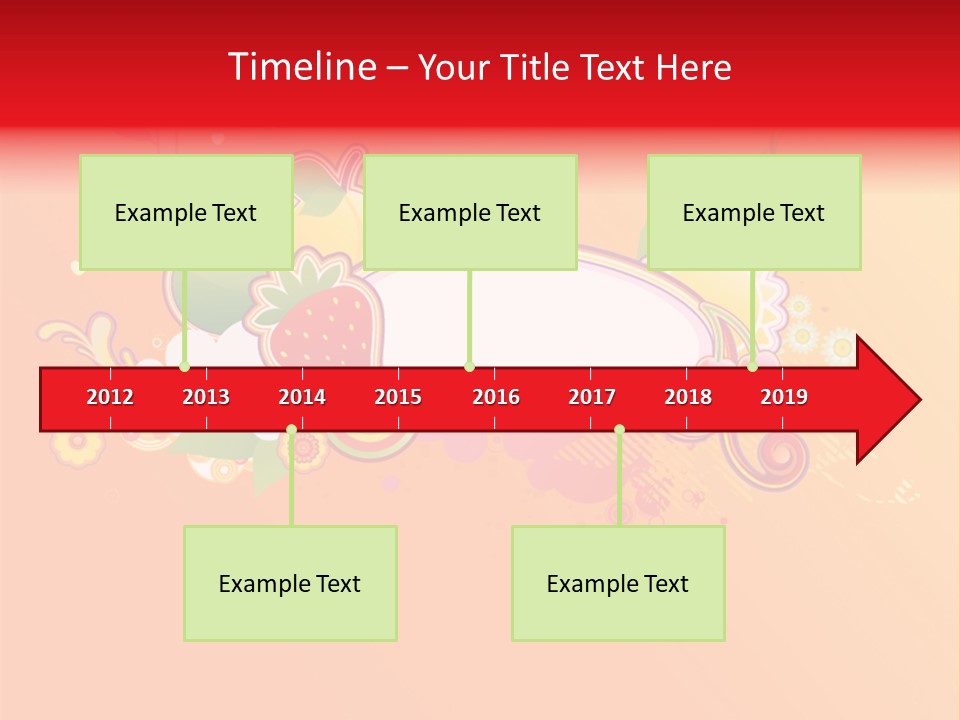 Orange Fun Elements PowerPoint Template
