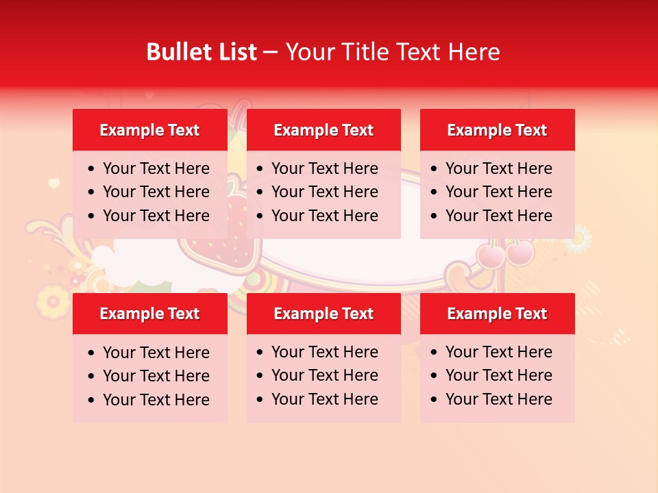 Orange Fun Elements PowerPoint Template