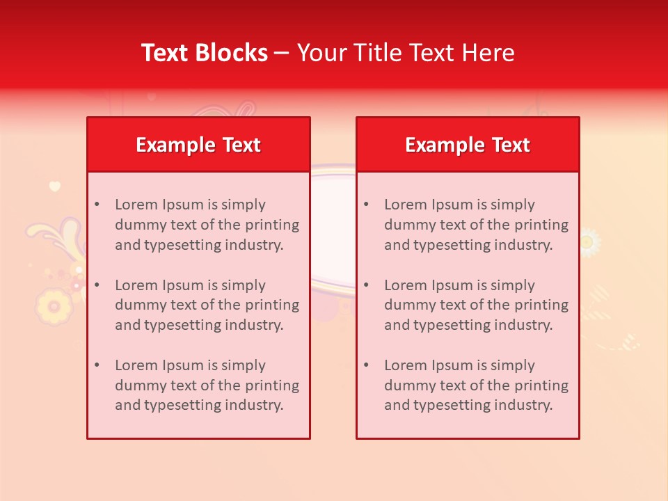 Orange Fun Elements PowerPoint Template