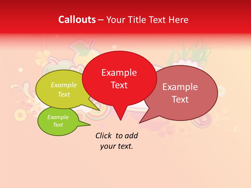 Orange Fun Elements PowerPoint Template