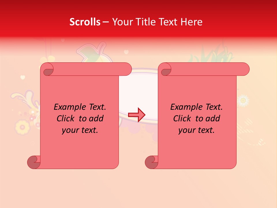 Orange Fun Elements PowerPoint Template