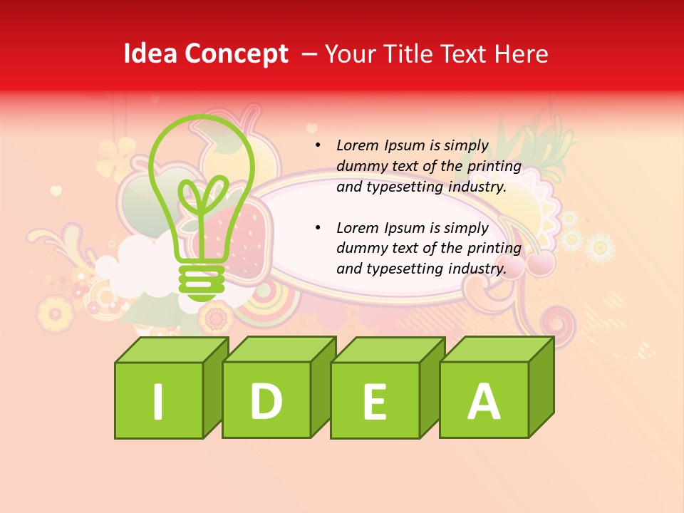 Orange Fun Elements PowerPoint Template