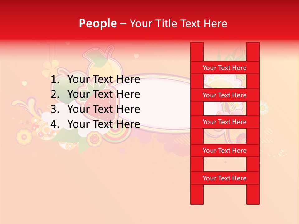 Orange Fun Elements PowerPoint Template