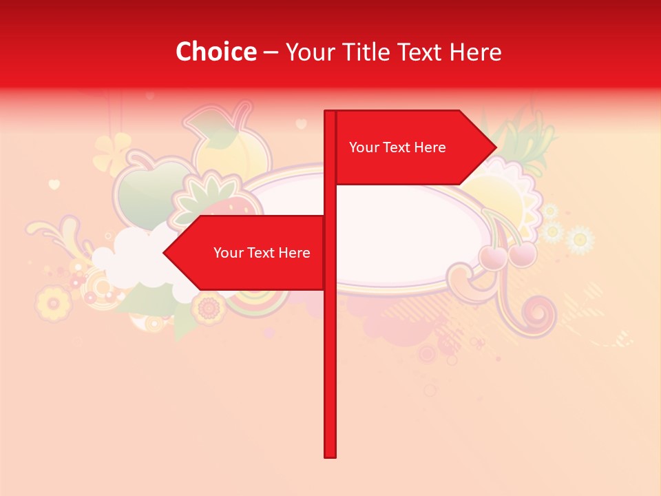 Orange Fun Elements PowerPoint Template