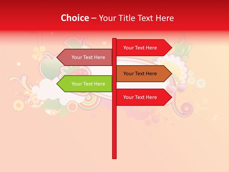 Orange Fun Elements PowerPoint Template