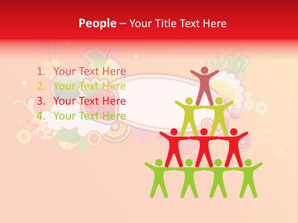 Orange Fun Elements PowerPoint Template