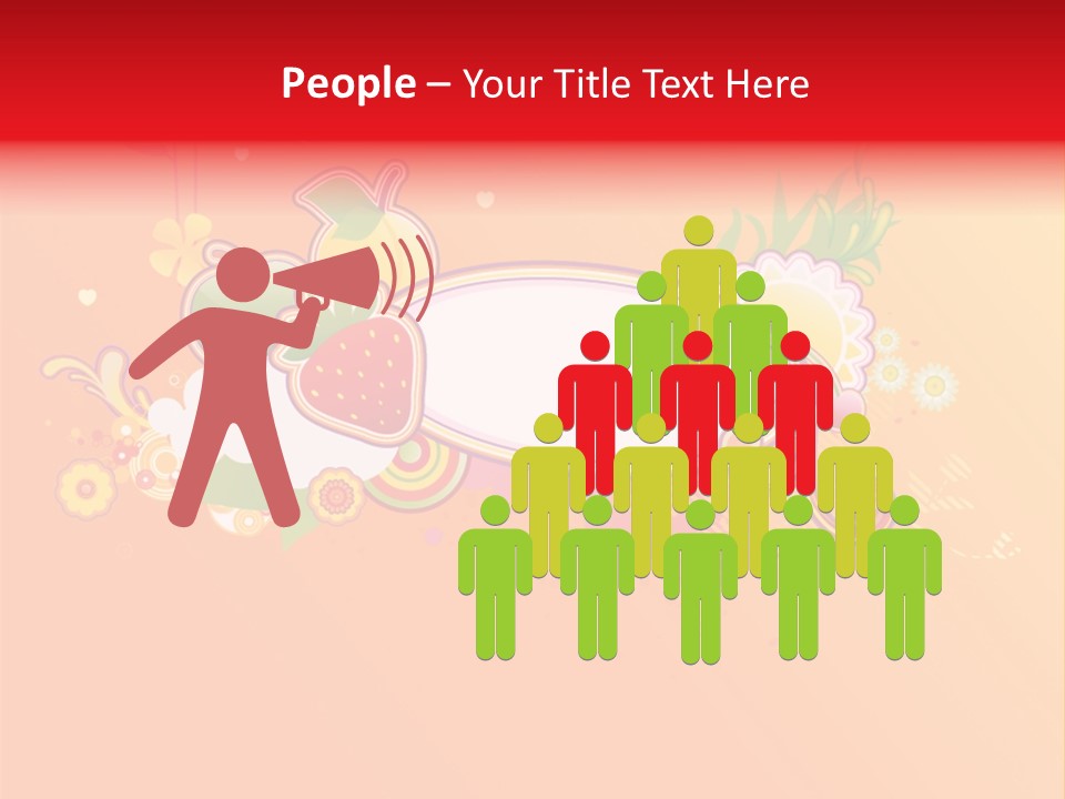 Orange Fun Elements PowerPoint Template