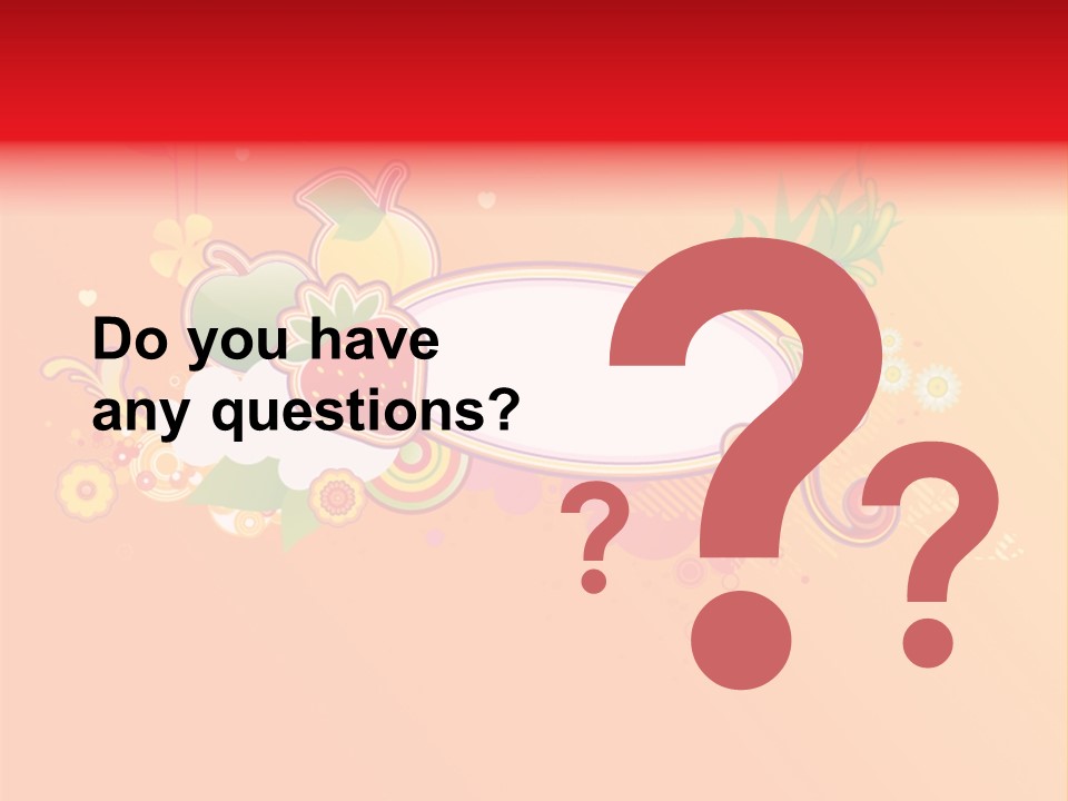 Orange Fun Elements PowerPoint Template