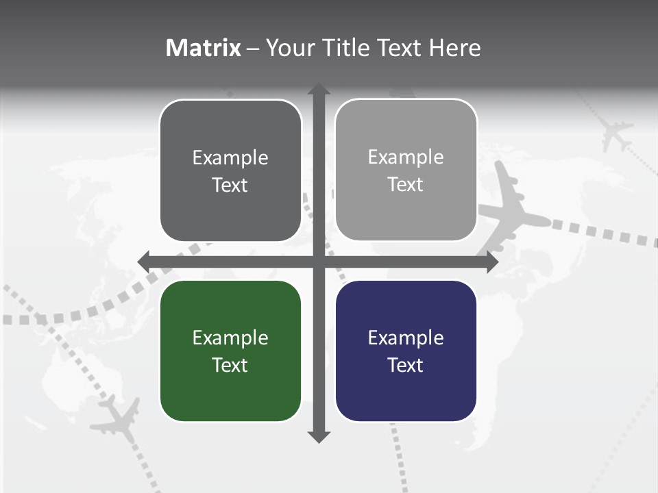 White Aircraft International PowerPoint Template