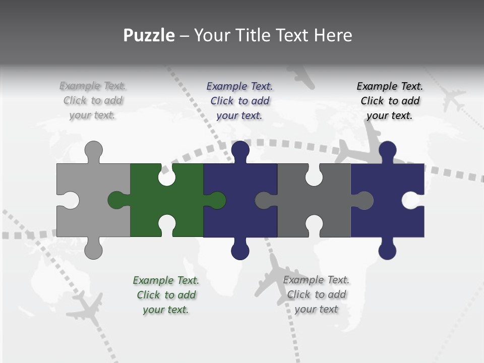 White Aircraft International PowerPoint Template
