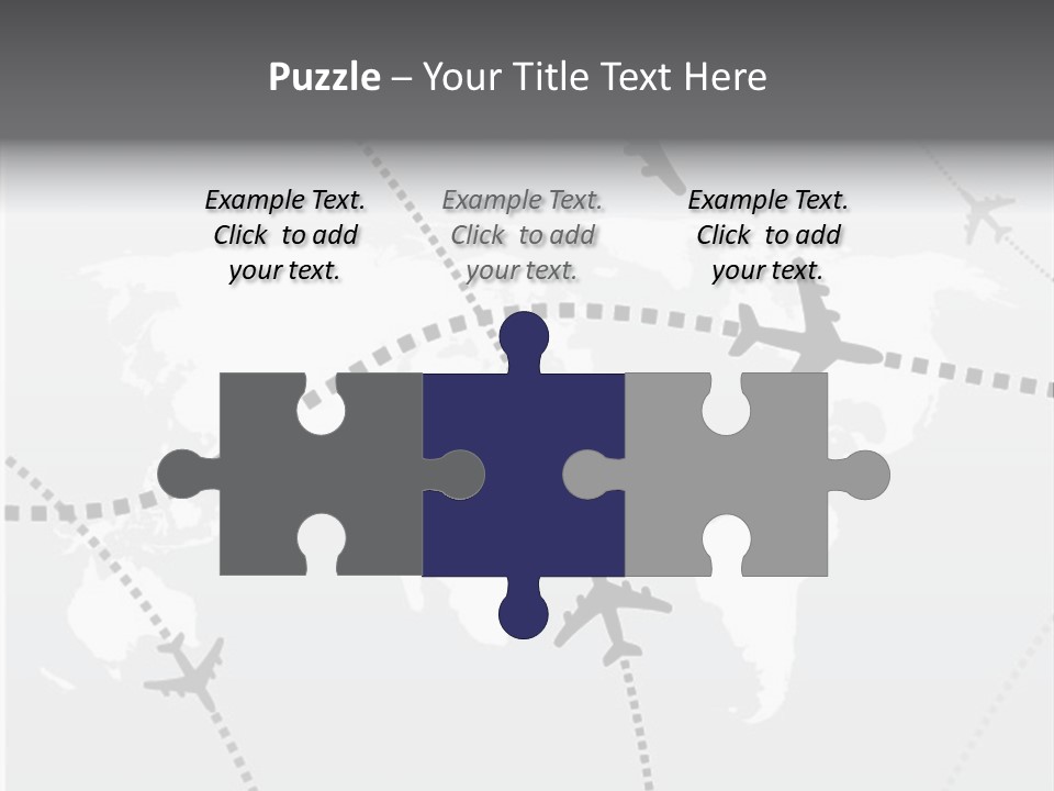 White Aircraft International PowerPoint Template