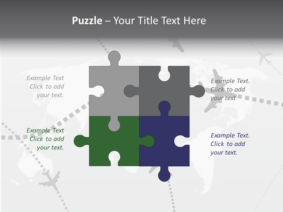 White Aircraft International PowerPoint Template