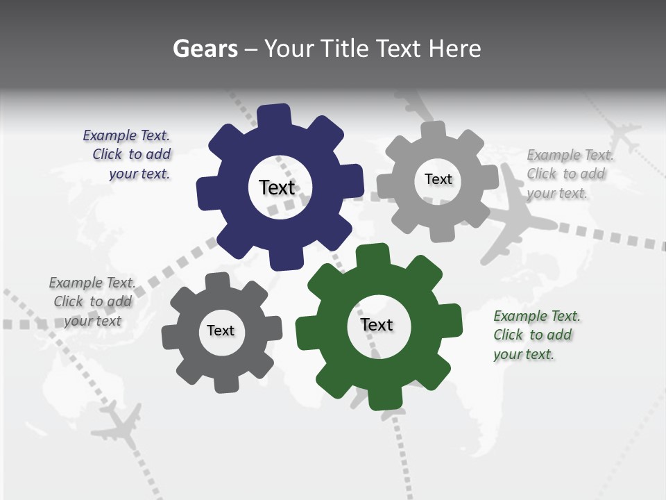 White Aircraft International PowerPoint Template
