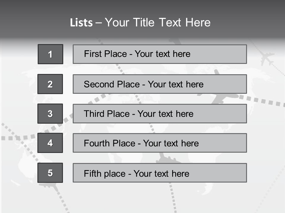 White Aircraft International PowerPoint Template
