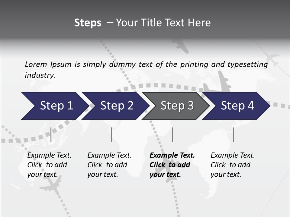 White Aircraft International PowerPoint Template