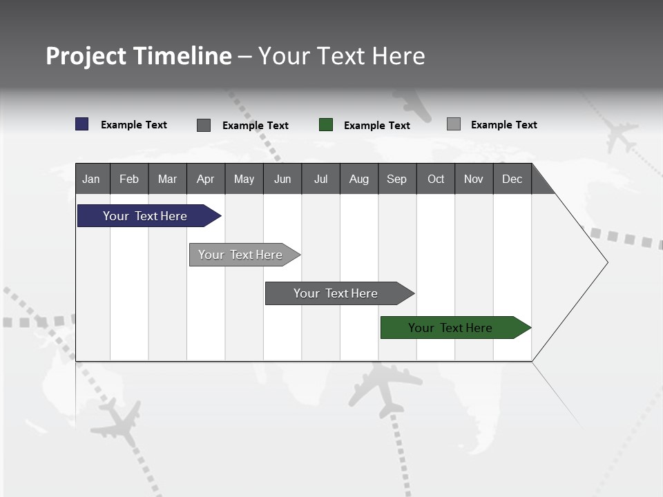 White Aircraft International PowerPoint Template