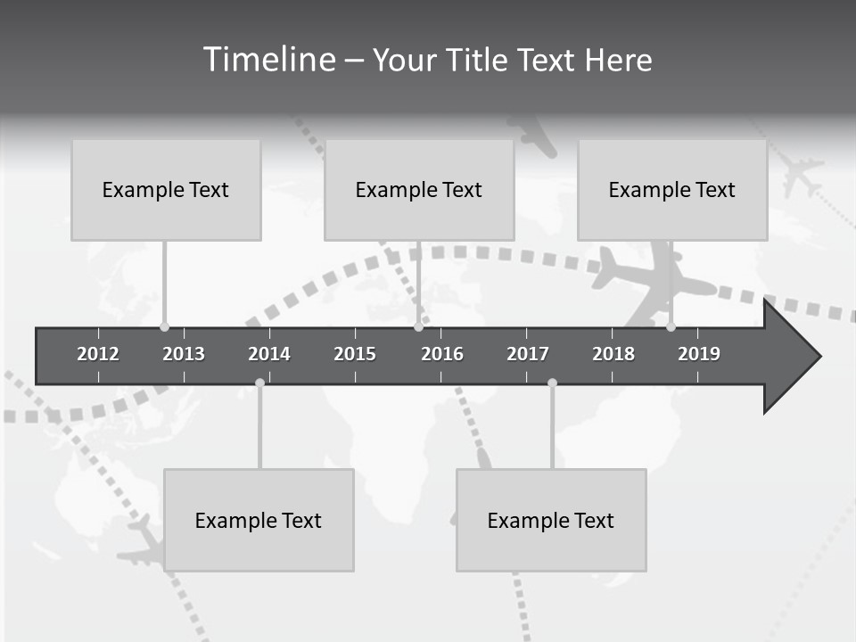 White Aircraft International PowerPoint Template