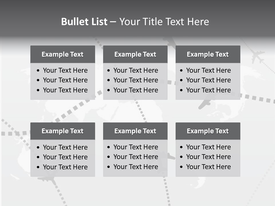 White Aircraft International PowerPoint Template