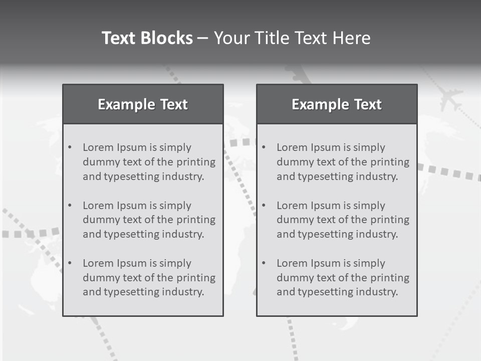 White Aircraft International PowerPoint Template