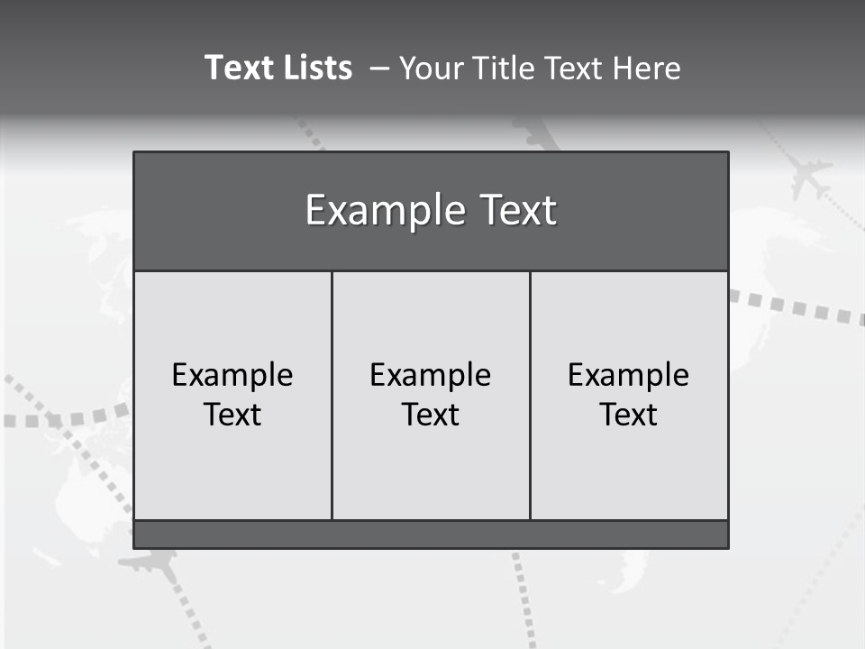 White Aircraft International PowerPoint Template