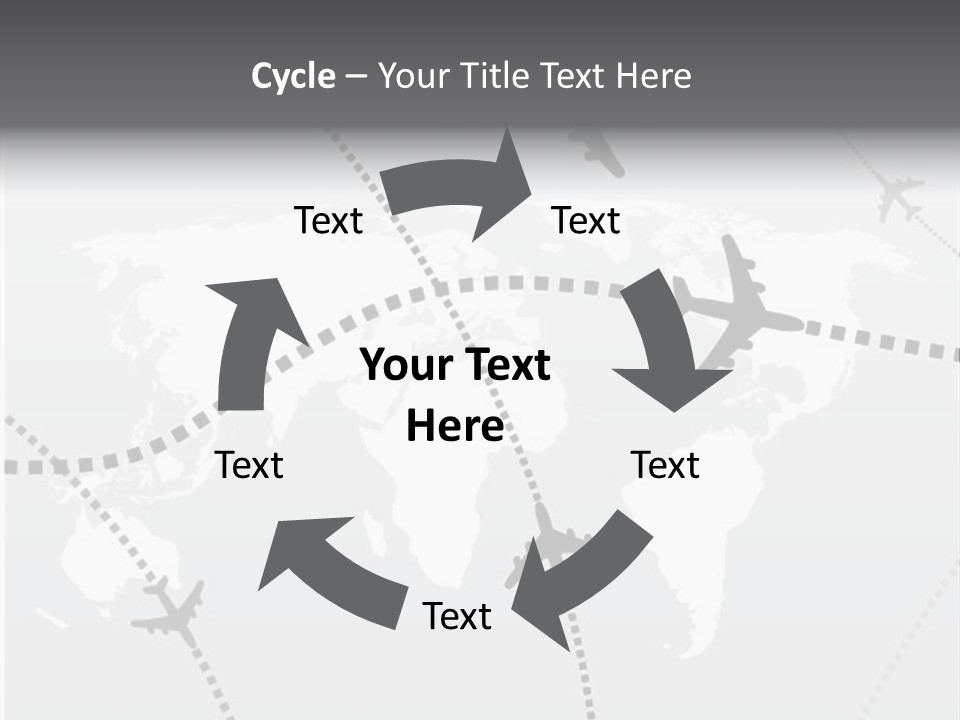 White Aircraft International PowerPoint Template