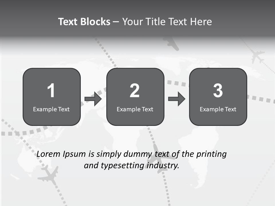 White Aircraft International PowerPoint Template