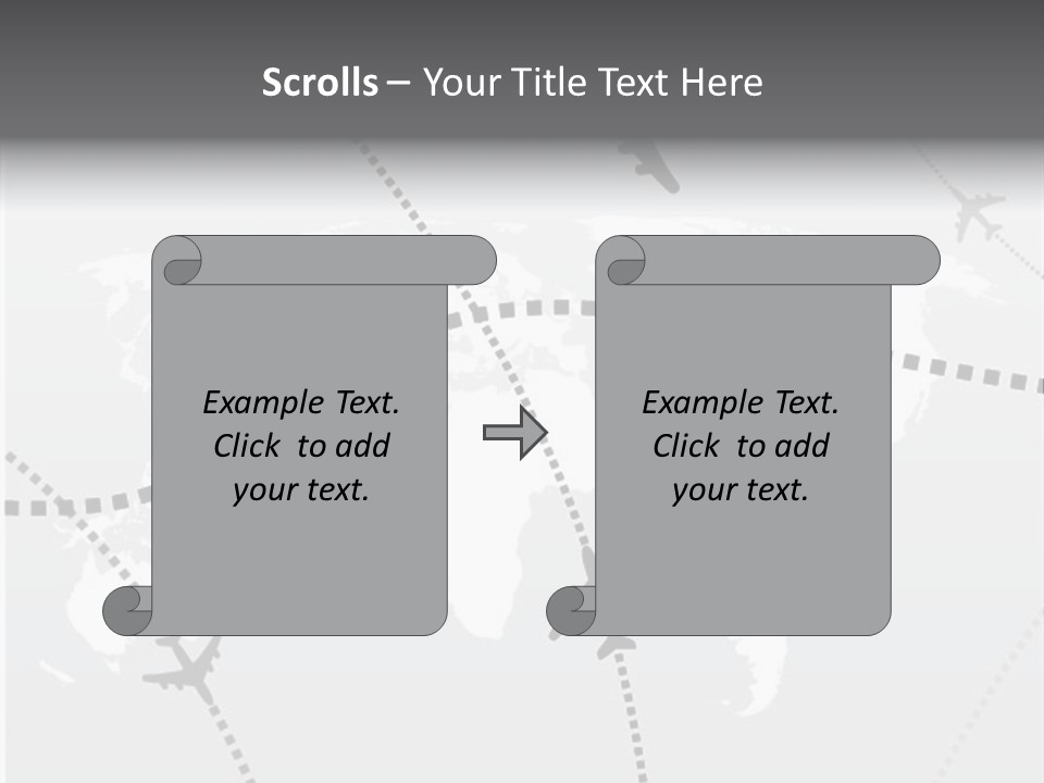 White Aircraft International PowerPoint Template