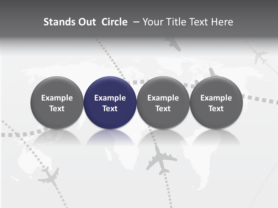 White Aircraft International PowerPoint Template