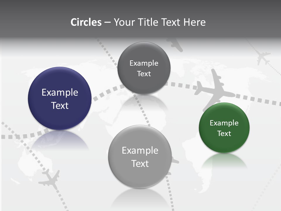 White Aircraft International PowerPoint Template