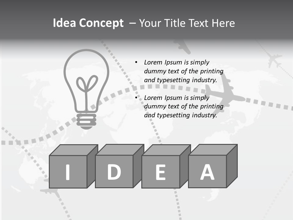 White Aircraft International PowerPoint Template