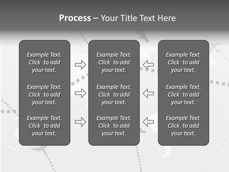 White Aircraft International PowerPoint Template
